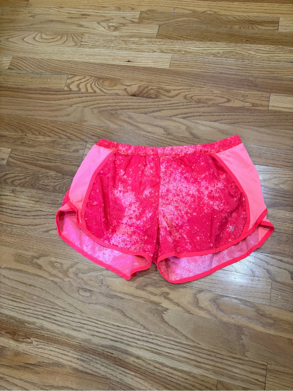 Old Navy Neon Pink Athletic Shorts with Mesh Panels